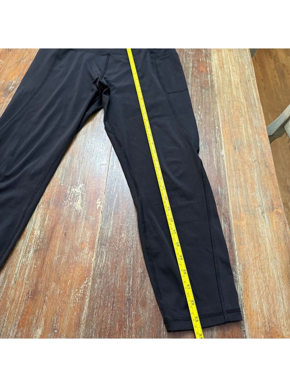 Gottex Black Leggings with Side Pocket XL Athletic Workout - Picture 8 of 11